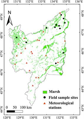 Spatiotemporal Variation in Aboveground Biomass and Its Response to Climate Change in the Marsh of Sanjiang Plain